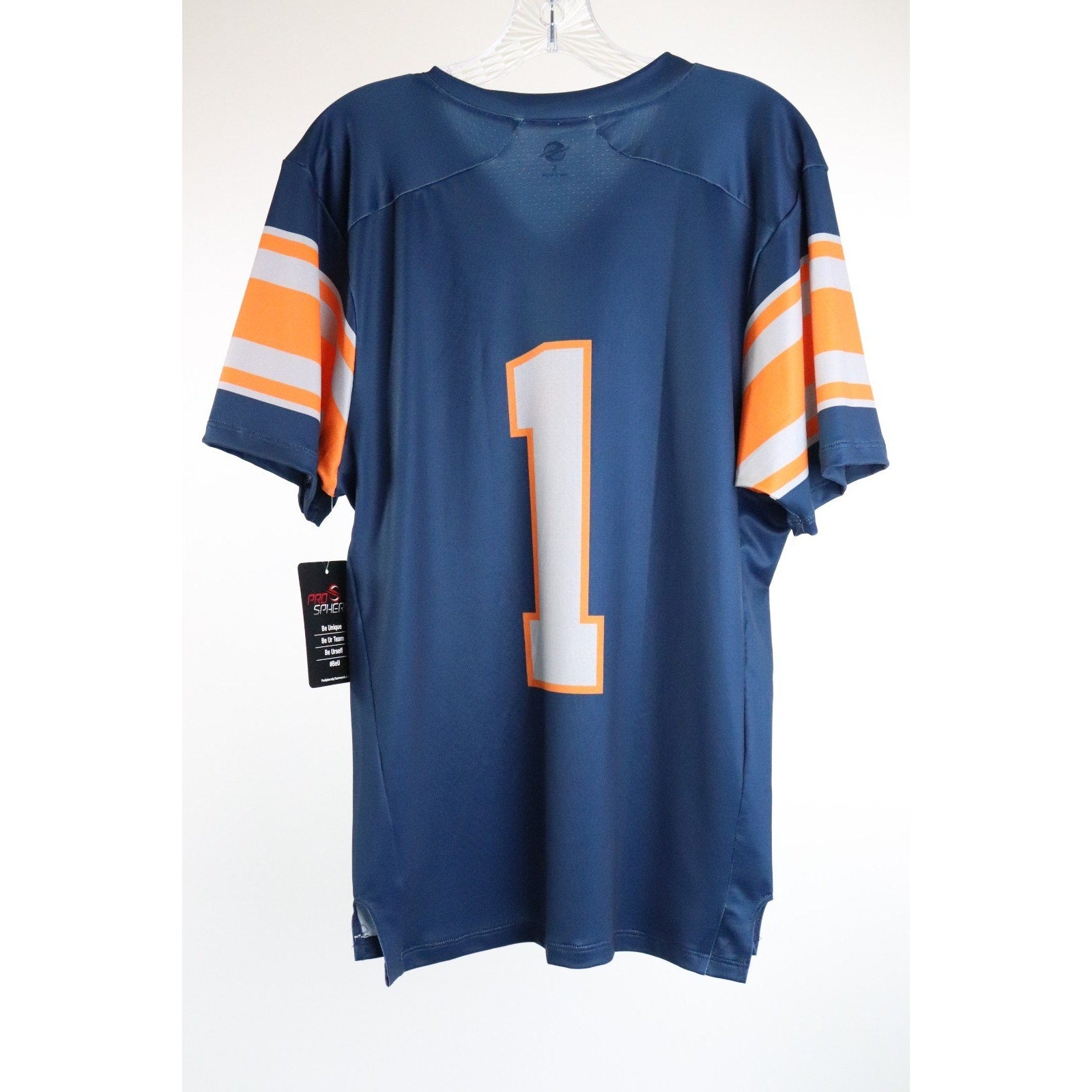 ProSphere Men's UTEP Miners #1 Navy Full Sublimated Football Jersey Size Small