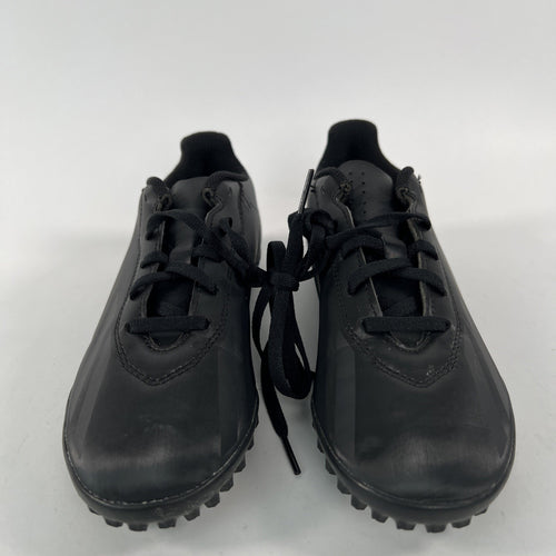 Adidas X Crazyfast.4 TF Soccer Cleats Youth US 3 Black Athletic Lace Up IE4084
