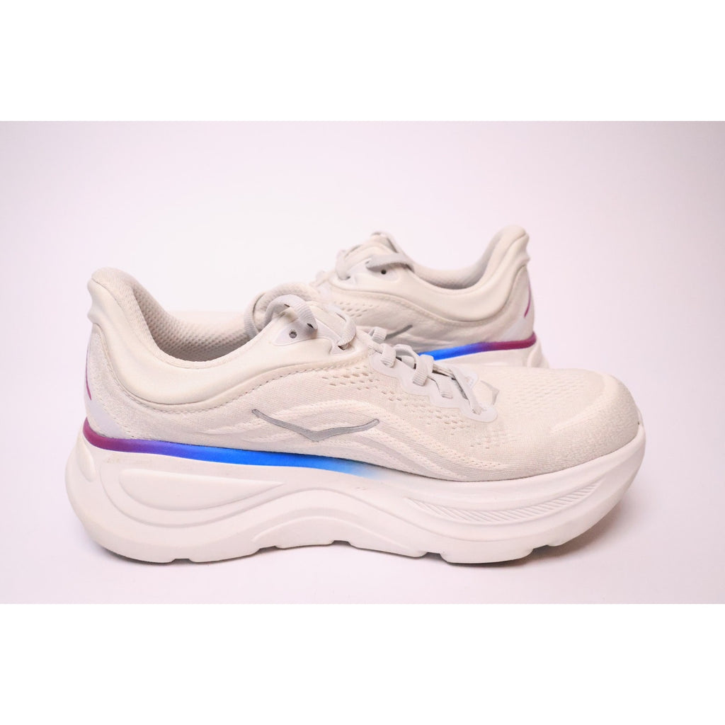 HOKA One One Bondi 9 Wide Light Gray White 1162014 CYWH Women Size 9D #205