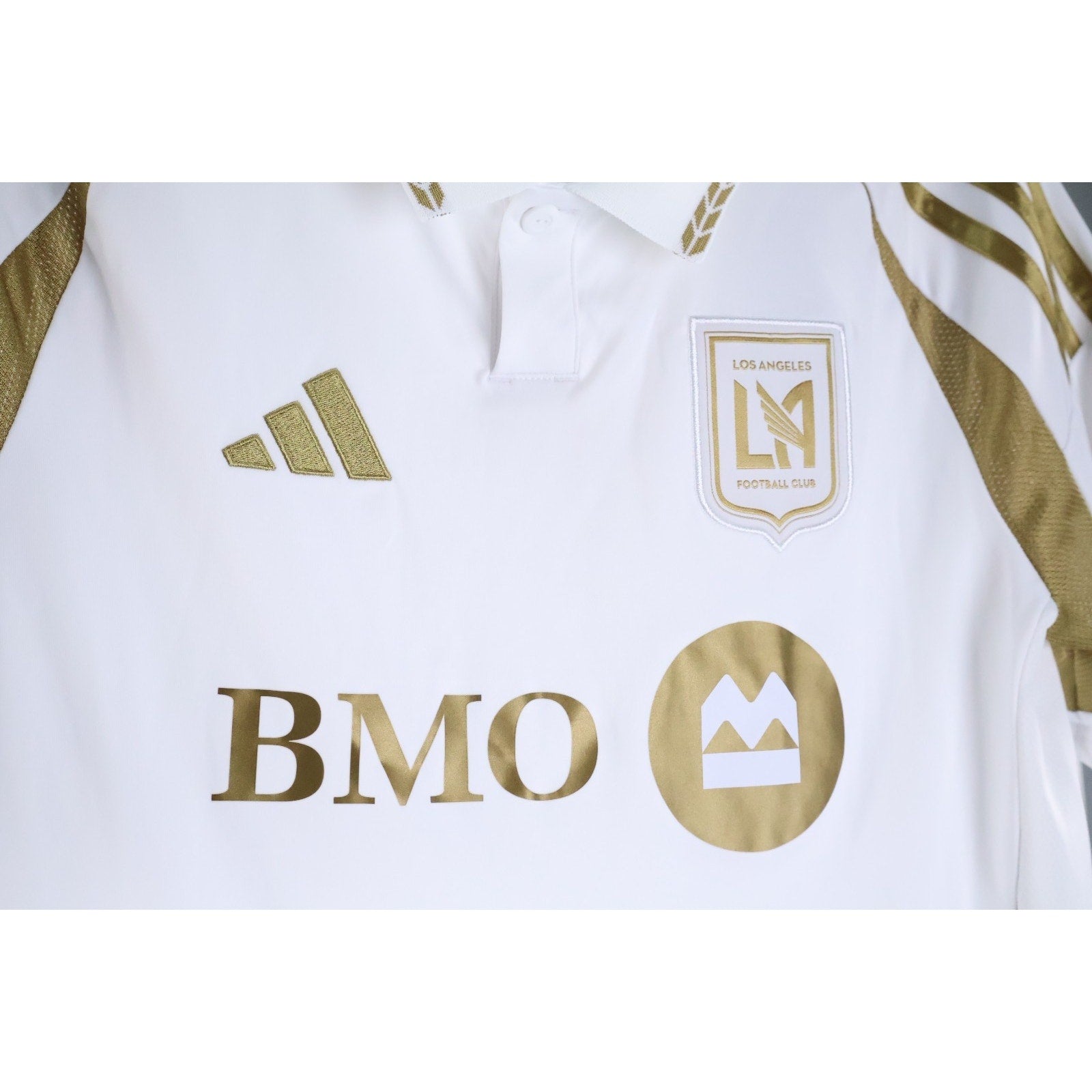 adidas LAFC 25/26 Away Authentic Jersey, Style# IV9859, Size Youth L, White NWT
