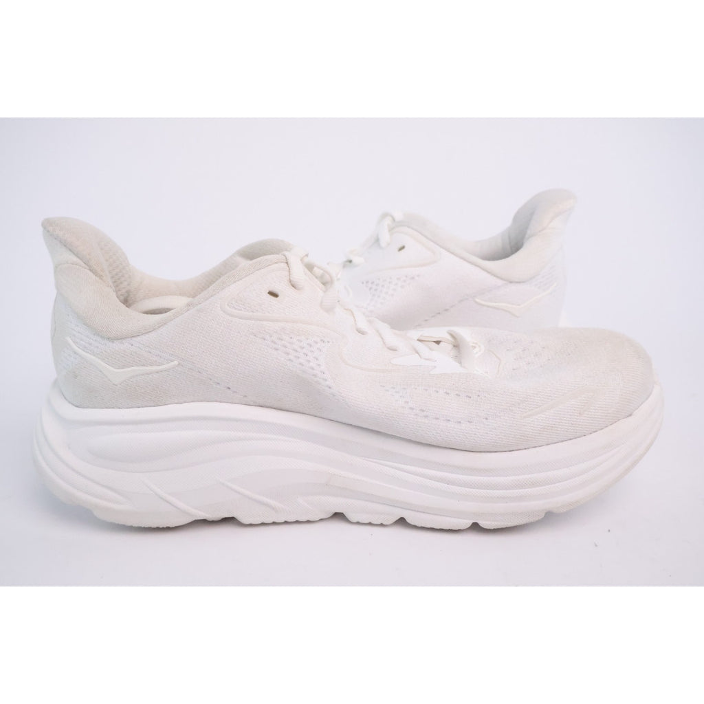 Hoka One One Clifton 10 White Running Shoe's Women's Size 7D Wide 1162050WWH
