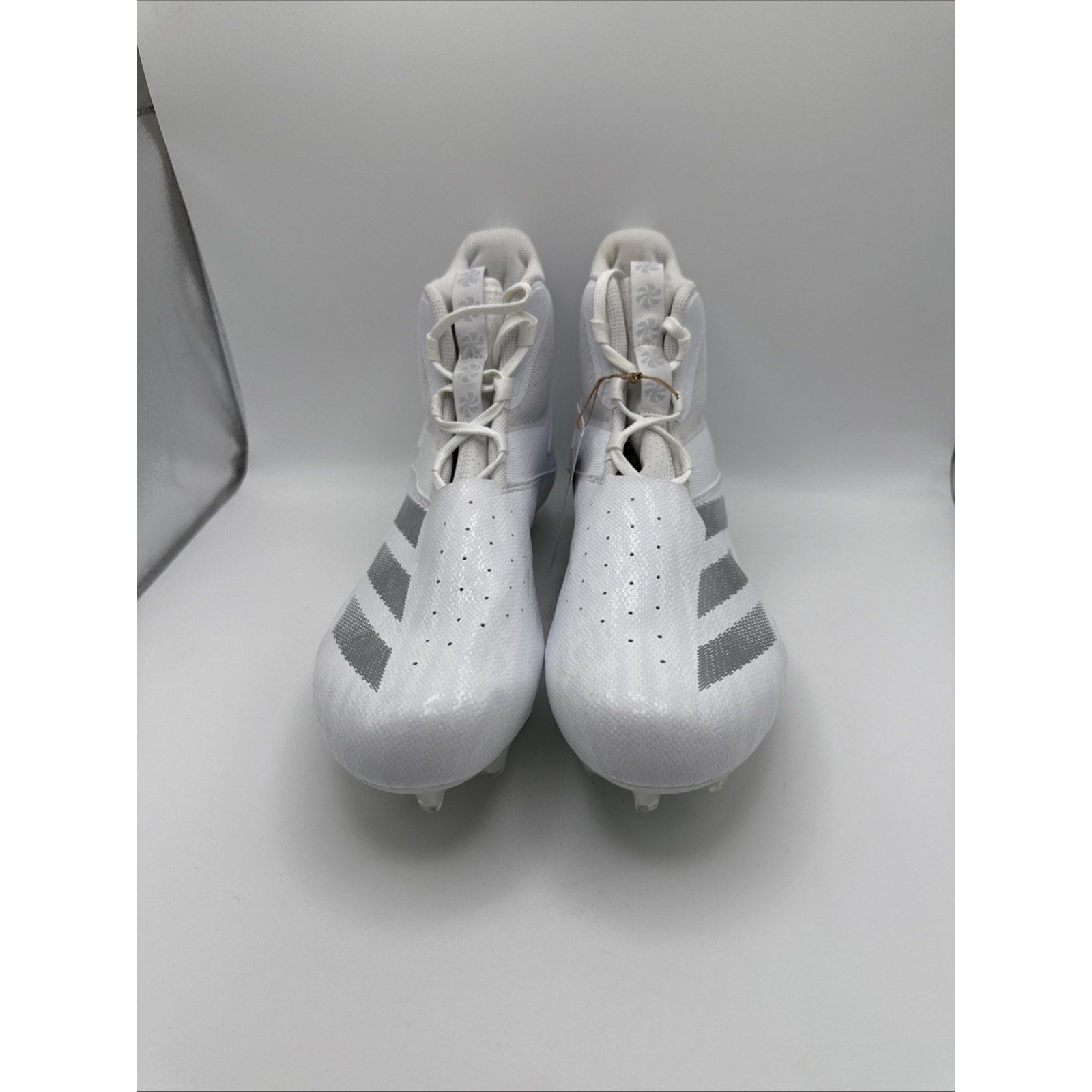 Adidas Adizero Chaos Linemen Mens Football Cleats Shoe White Size 12 NWOB
