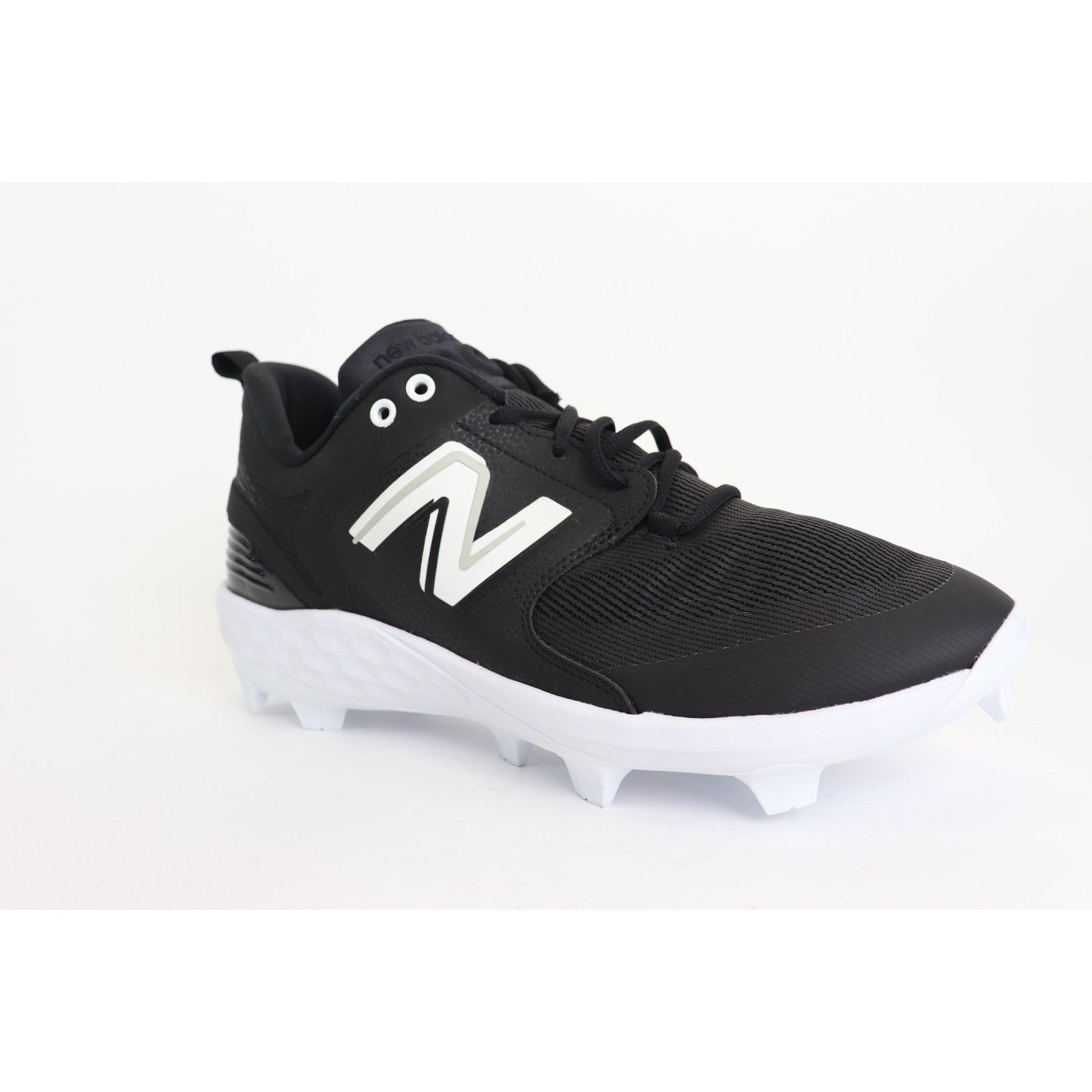 New Balance Unisex Fresh Foam X3000 V6 Molded Baseball Shoe, Black/White, Sz M16