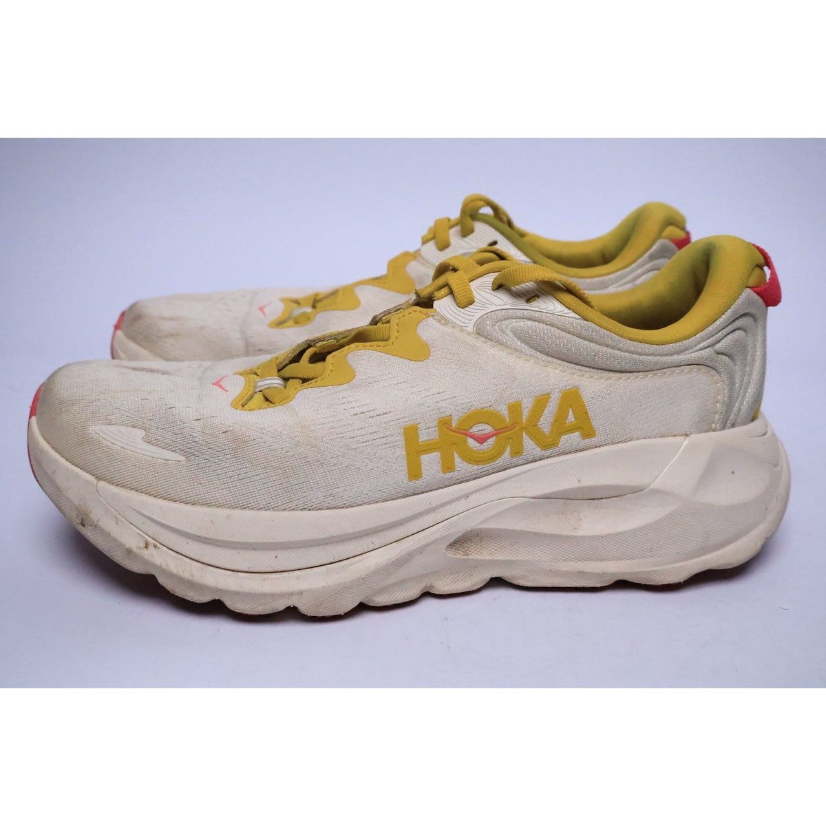 Hoka One One Gaviota 6 Women's US Size 7.5B Birch/Yellow Gold READ #301