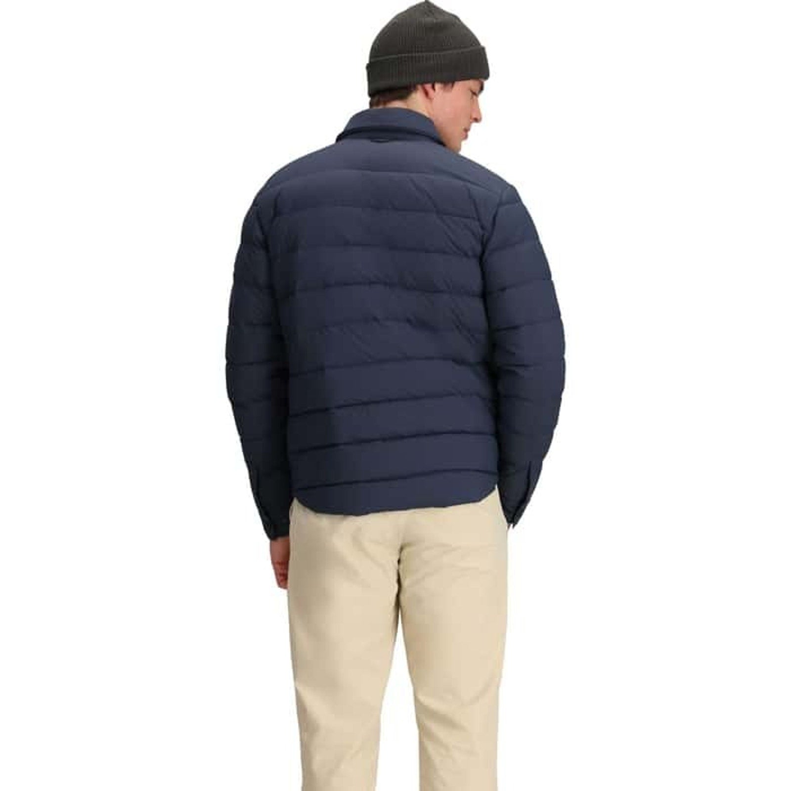 Obermeyer Explorer Down Shirt Jacket Men's XXL Blue Waterproof Puffer $249 NEW