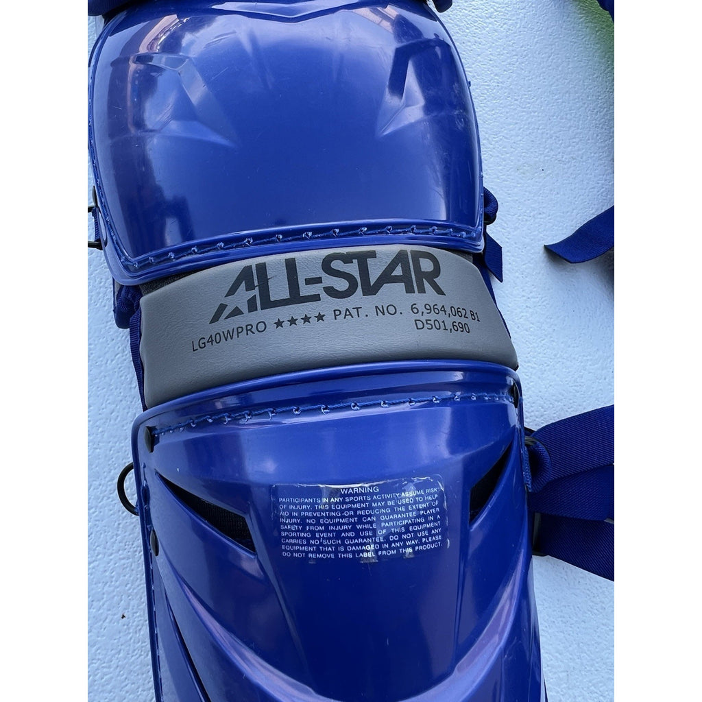 All-Star S7 AXIS Baseball Catcher's Leg Guard Adult 16.5in - New Read