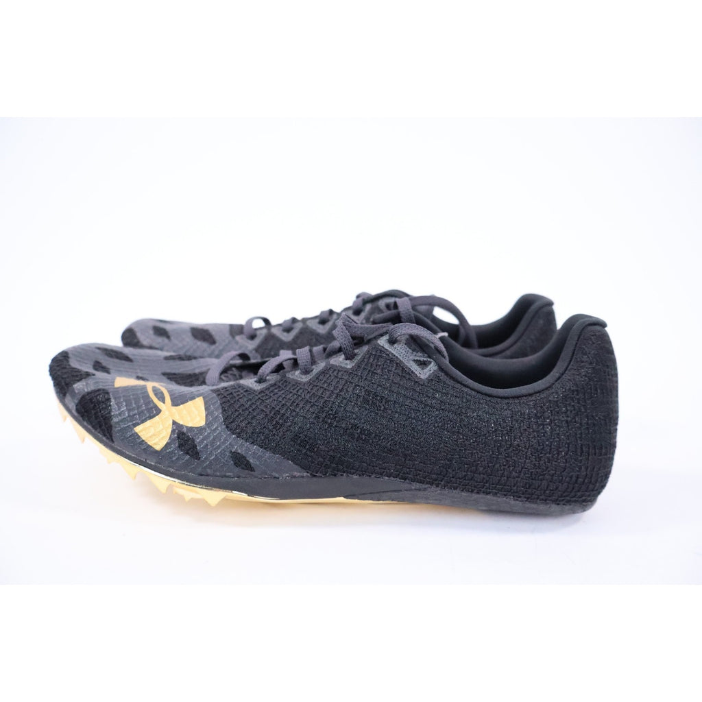 Under Armour HOVR Smokerider Black Metallic Victory Gold Men 11.5 No Spikes NEW