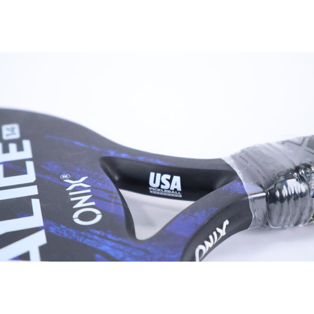 ONIX Malice 14 Pickleball Paddle Open Throat Blue Composite New Read