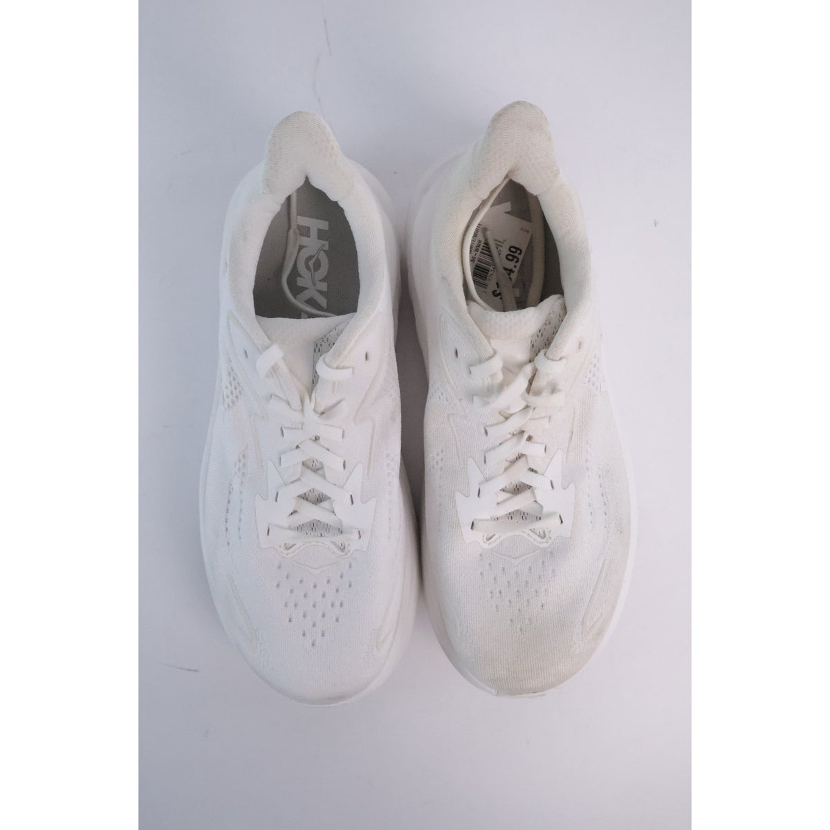 Hoka One One Clifton 10 White Running Shoe's Women's Size 7D Wide 1162050WWH