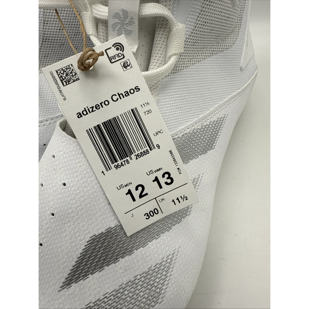 Adidas Adizero Chaos Linemen Mens Football Cleats Shoe White Size 12 NWOB