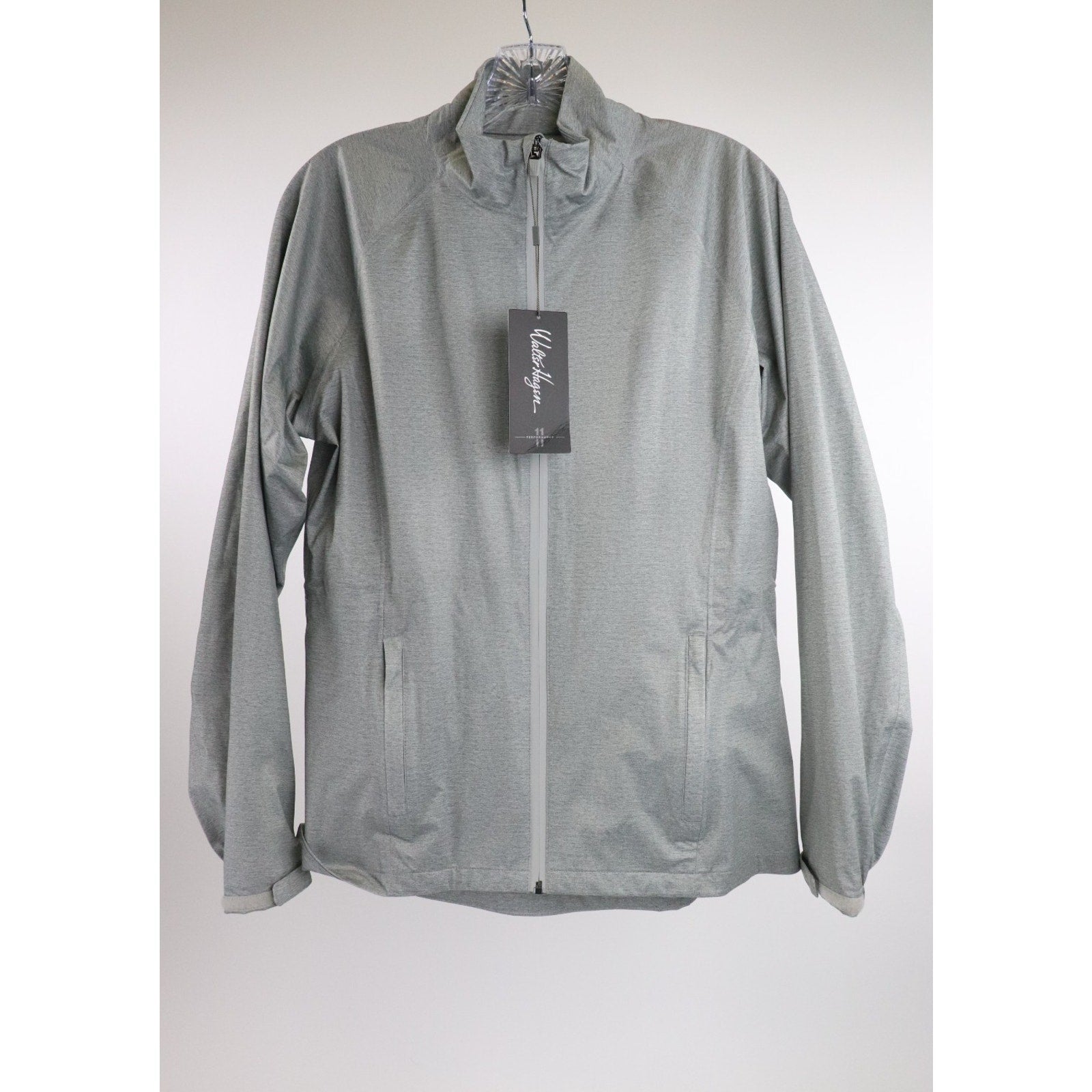 New Walter Hagen Golf Jacket Women's XL Gray P11 Rain Waterproof Windbreaker