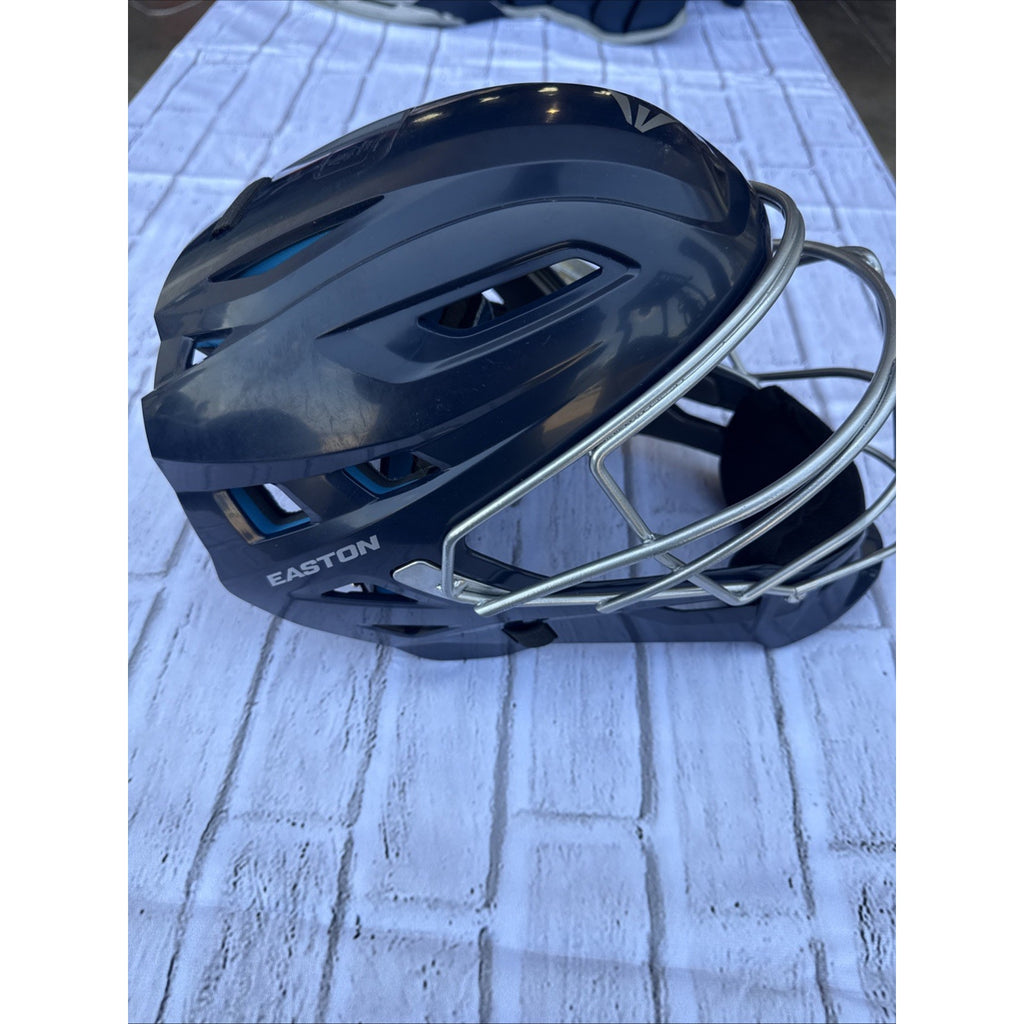 Easton Gametime Elite III Intermediate Catcher Gear Set 3pc Navy/Gray Padded #C1