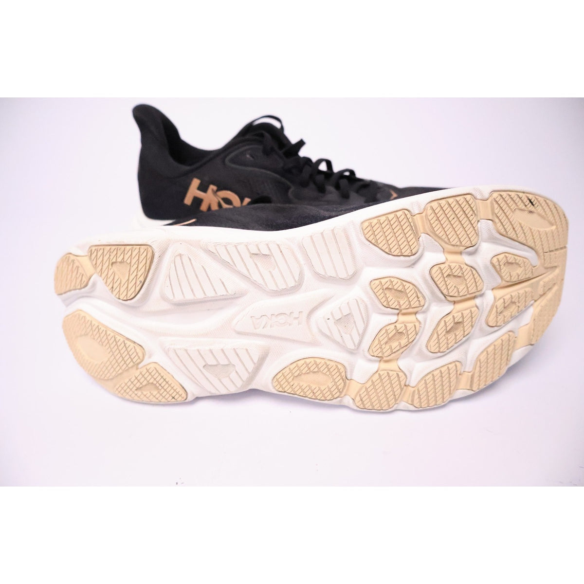 Hoka One One Clifton 10 Black Rose Gold Women's 10 B 1162031 BRGL Excellent #192