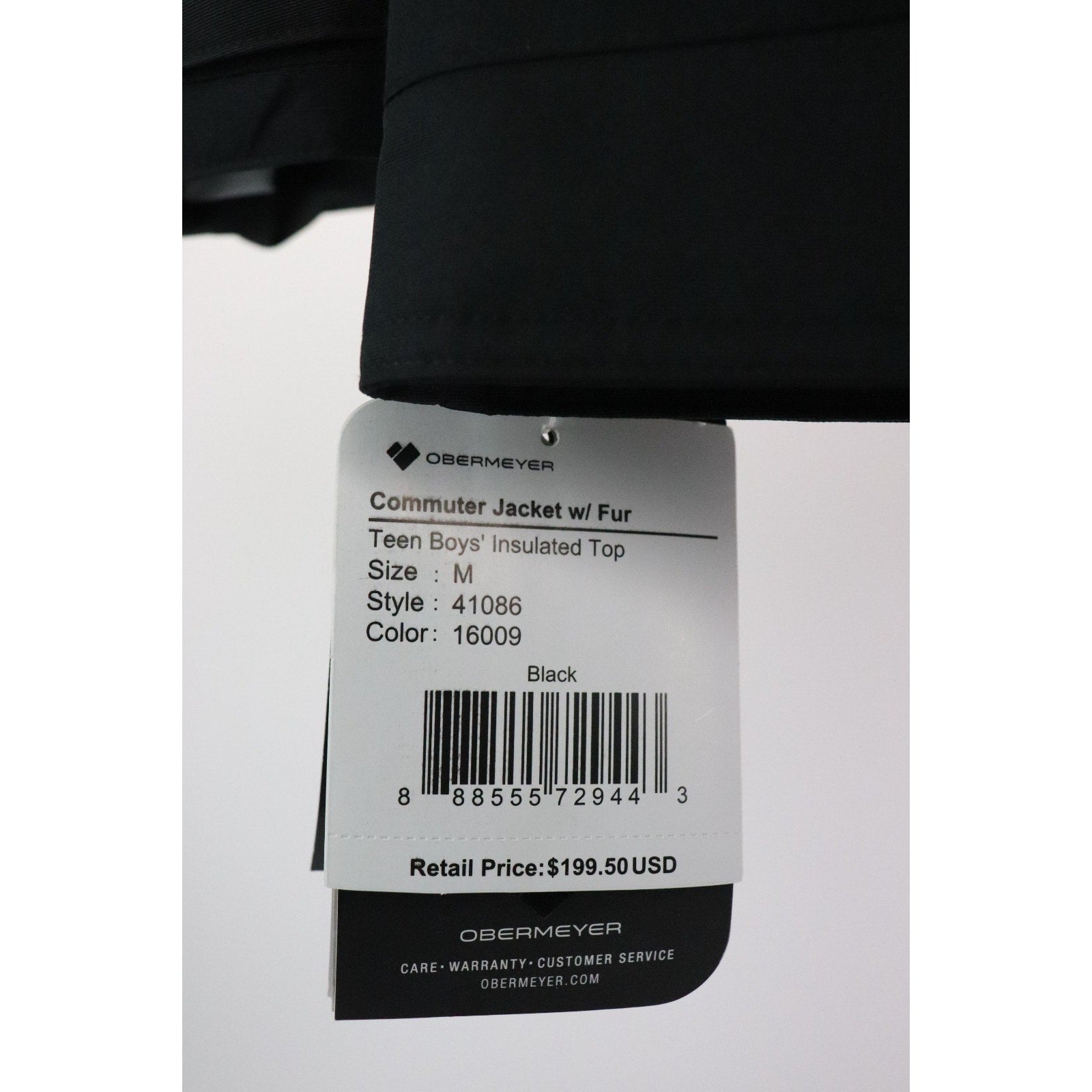 Obermeyer Teen Boys Size M 10-12 Cold Weather Commuter Jacket NWT