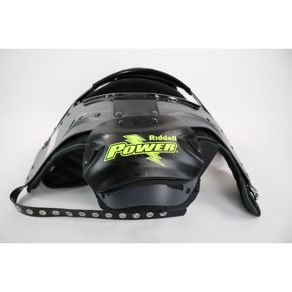 Riddell Power Amp Football Shoulder Pads w/ Backplate Adult Large / Read