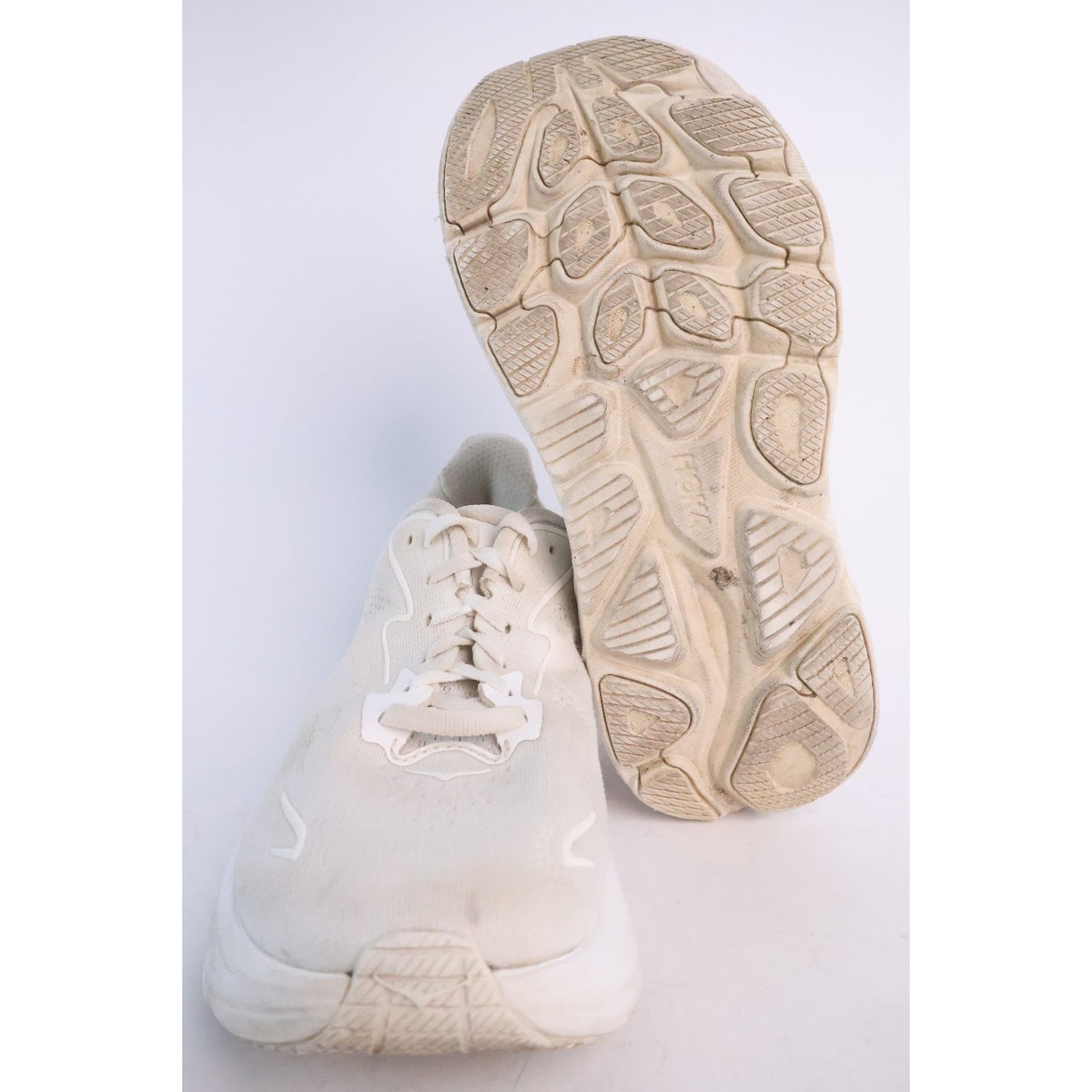 Hoka One One Clifton 10 Women's White/White Sz 7D Wide 1162050 WWH #151
