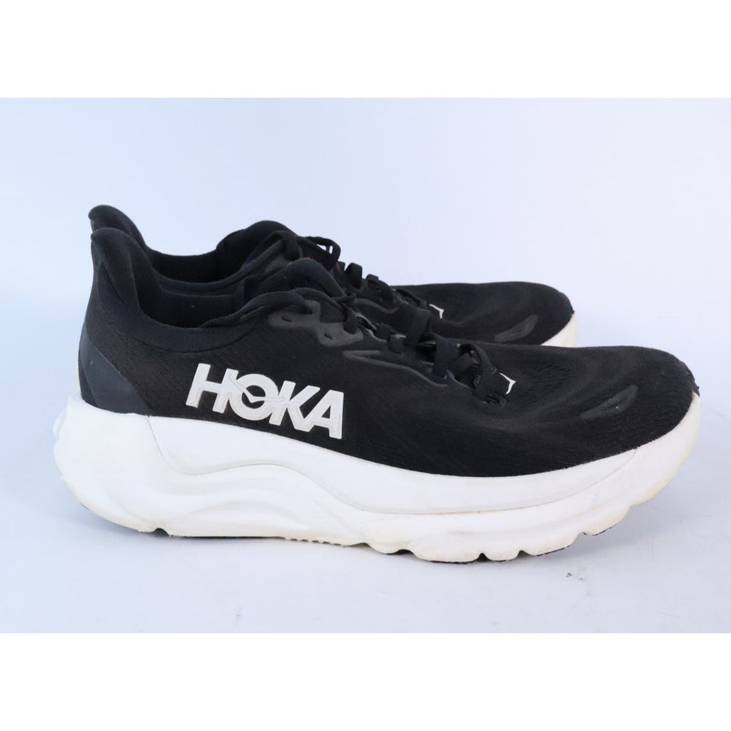 Hoka One One Arahi 8 Men's Sz 9 Black White Athletic Running Shoes Sneakers #313
