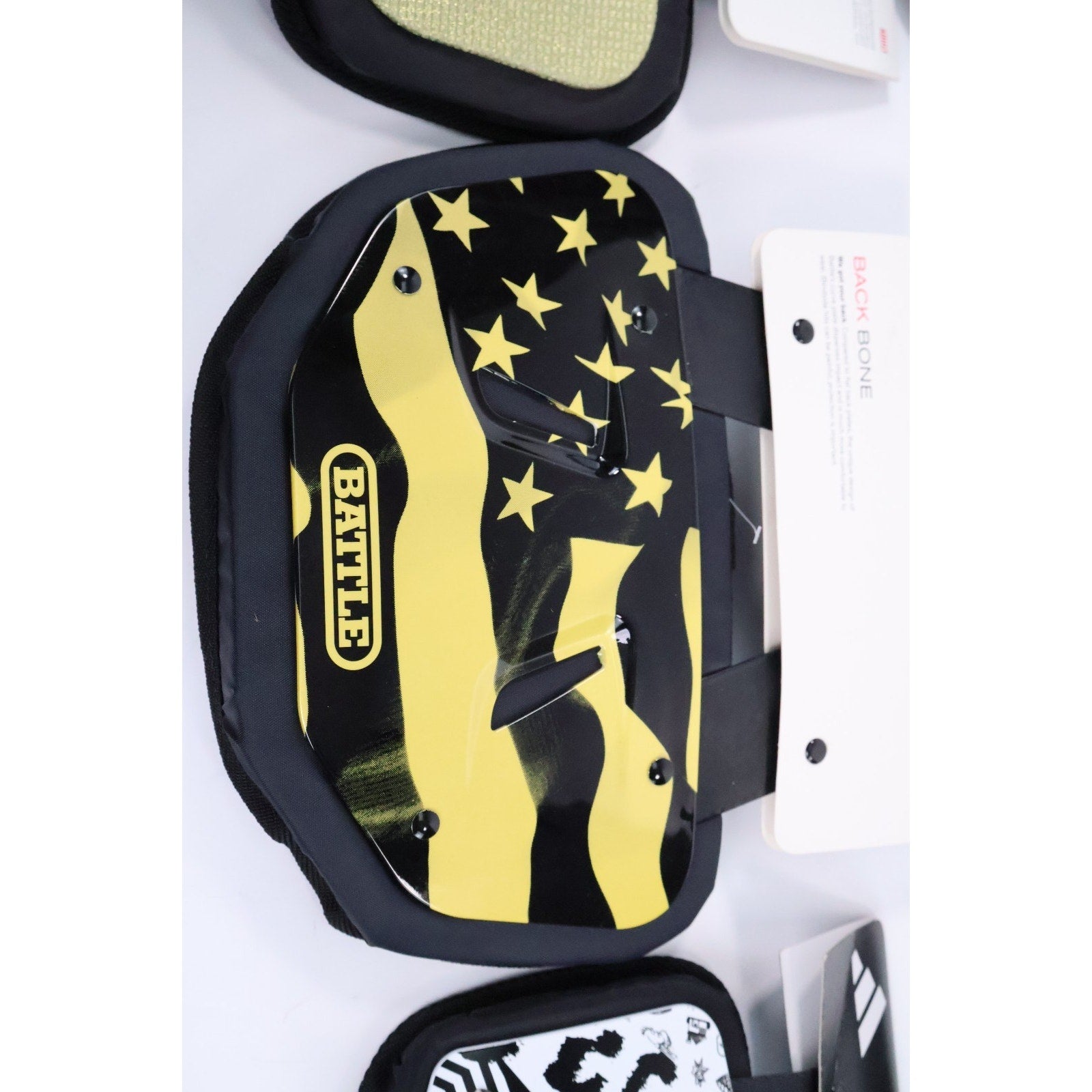 Lot Of 6 Adult Football Back Plate Battle / Riddell / Adidas / NEW READ INV#204