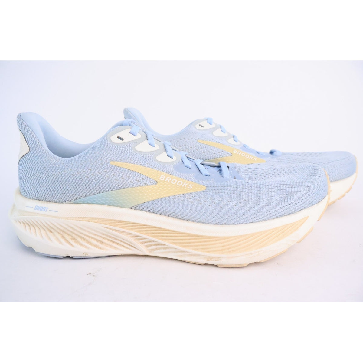 Brooks Ghost 17 Running Shoes, Skyway/Coconut/Sand, Women's Size 9 B #160