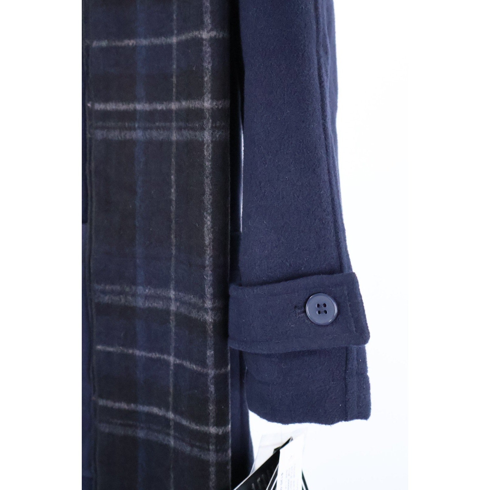 Rothschild Hooded Toggle Coat with Scarf - Navy - Size L 14 NWT