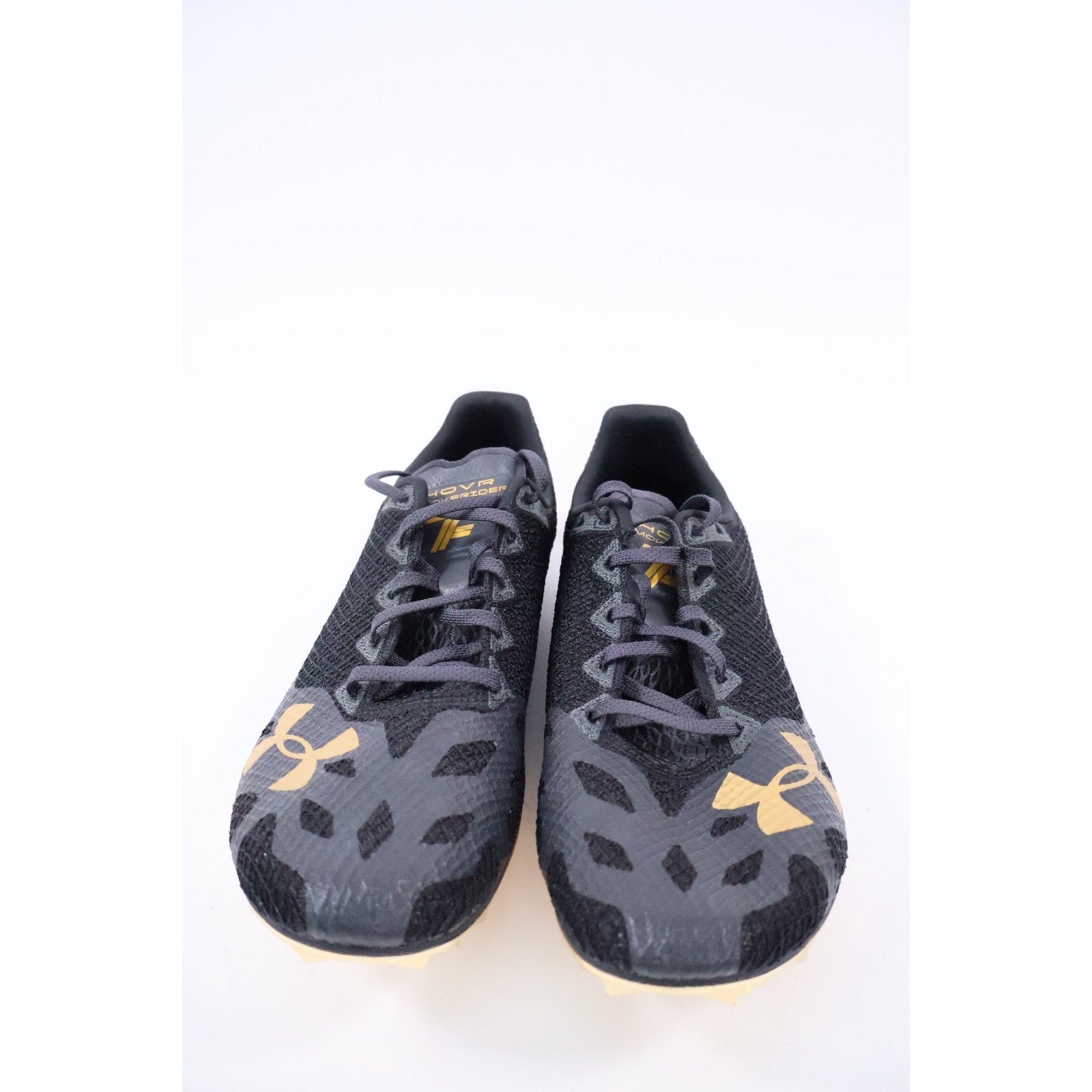Under Armour HOVR Smokerider Black Metallic Victory Gold Men 11.5 No Spikes NEW