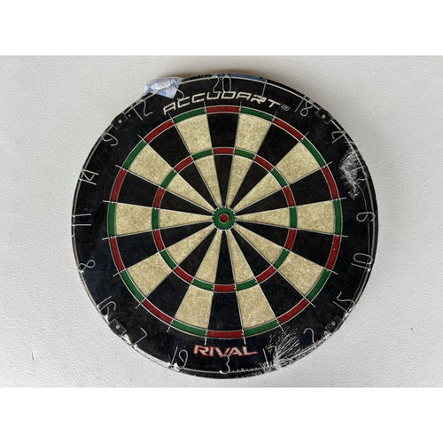 Accudart Rival Bristle Dartboard - Official Size 18" New Read