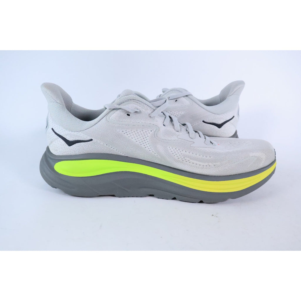 Hoka Clifton 10 Men's Size 12D White Running Shoes Sneakers 1162030 SRDST #315