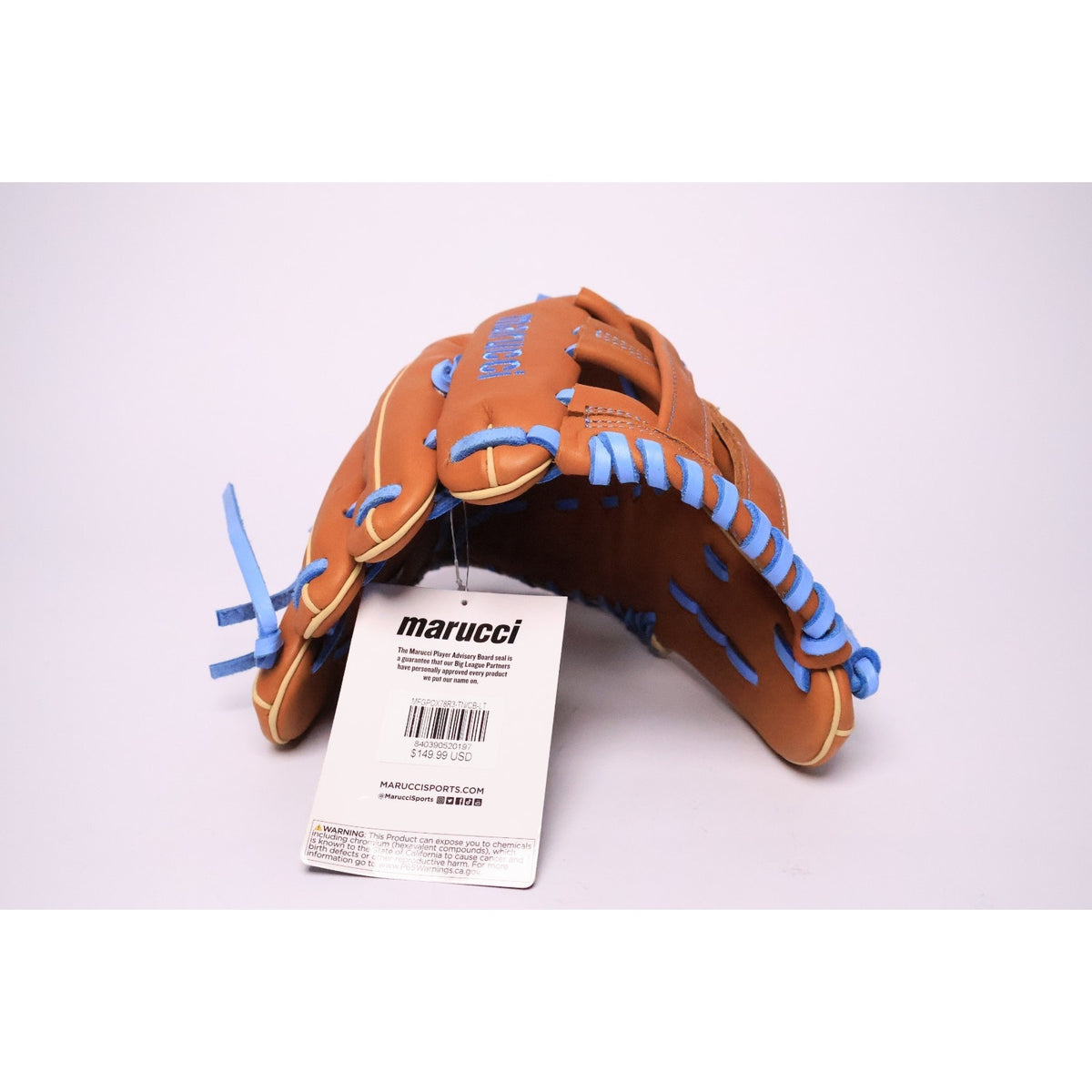 Marucci 12.75” M Type Oxbow Series Glove-LHT-Adult-Tan/Blue NWT Read