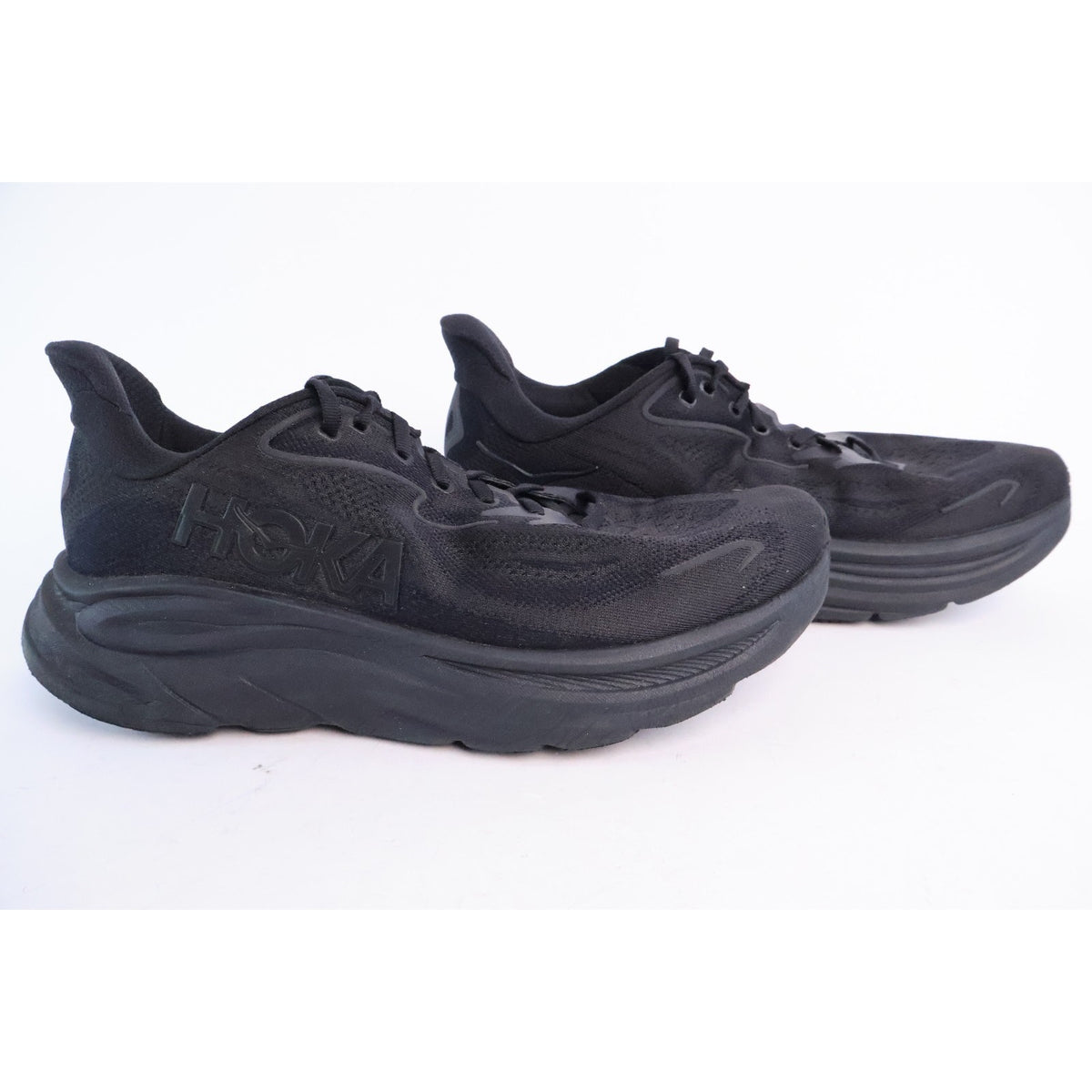 Hoka One One Clifton 10 Men's Running Shoes Size 10D Black #148