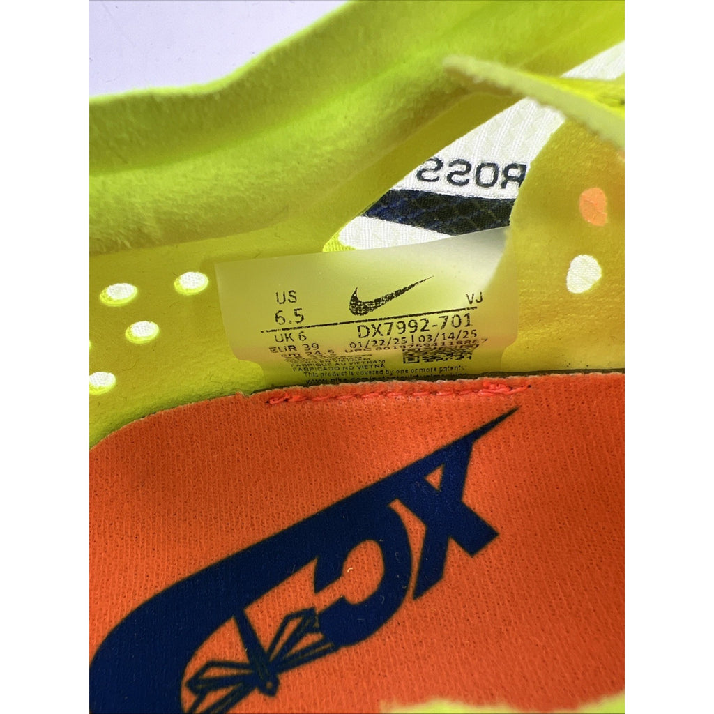 Nike ZoomX Dragonfly XC Men's Size 6.5 Volt Racing Running Spikes DX7992-701 NEW