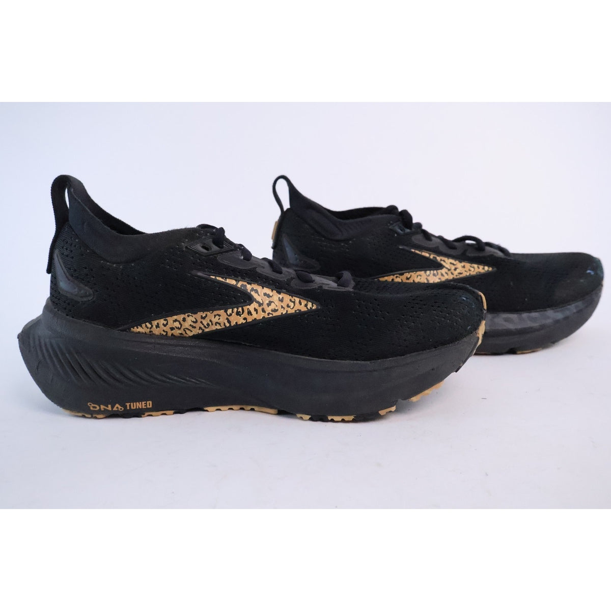 Brooks Glycerin GTS 23 Running Shoes Womens Sz7.5 Black/Asphalt/Iced Coffee #108