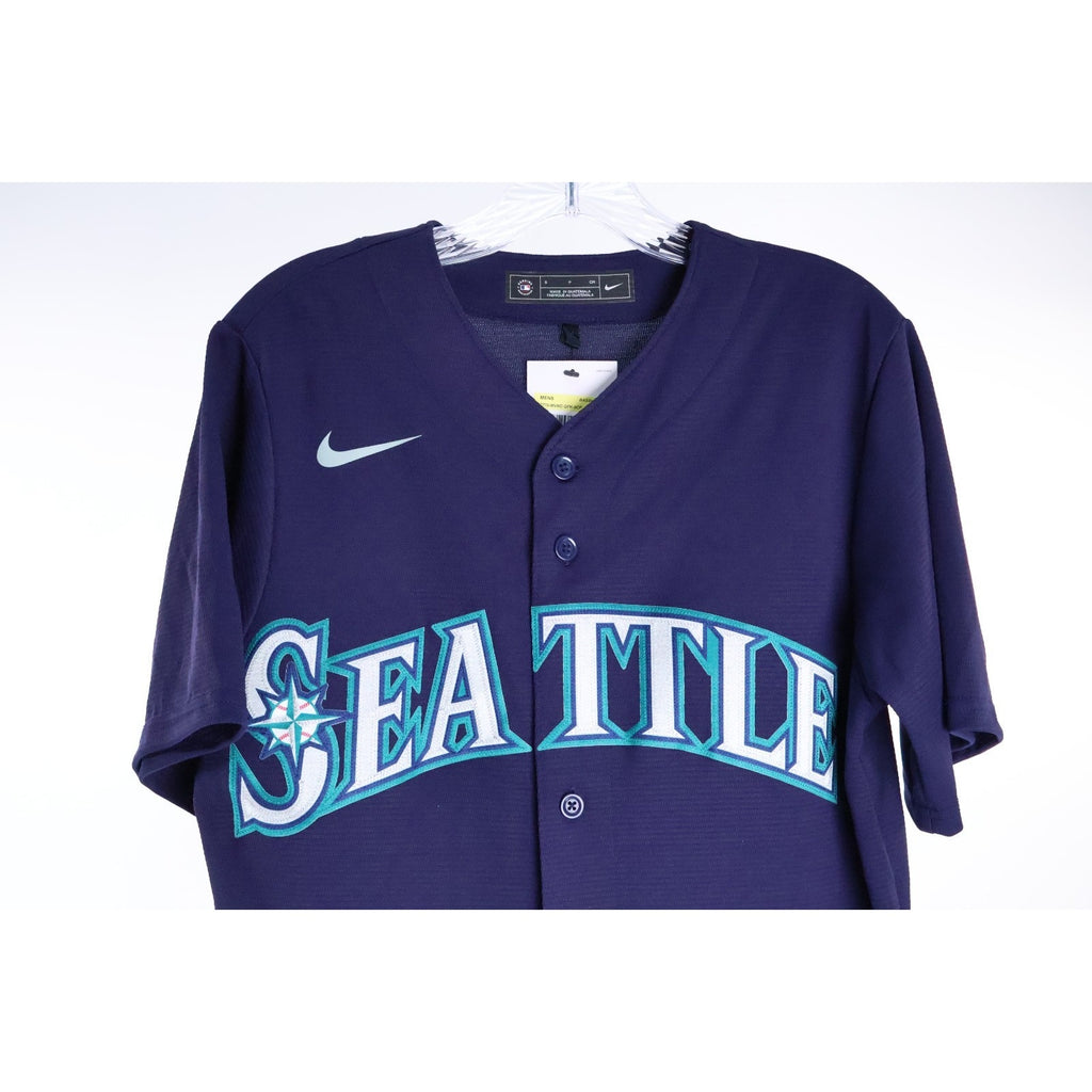 Ken Griffey Jr. Seattle Mariners Navy Blue Men's S Jersey Limited NWT Read MLB1