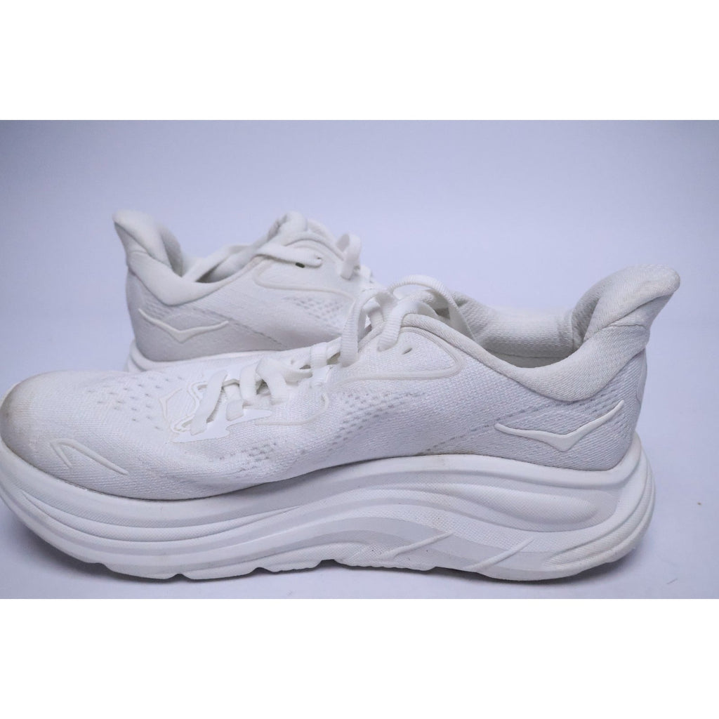 Hoka One One Clifton 10 White 1162031-WWH Women's 6B Running Casual Shoes #299