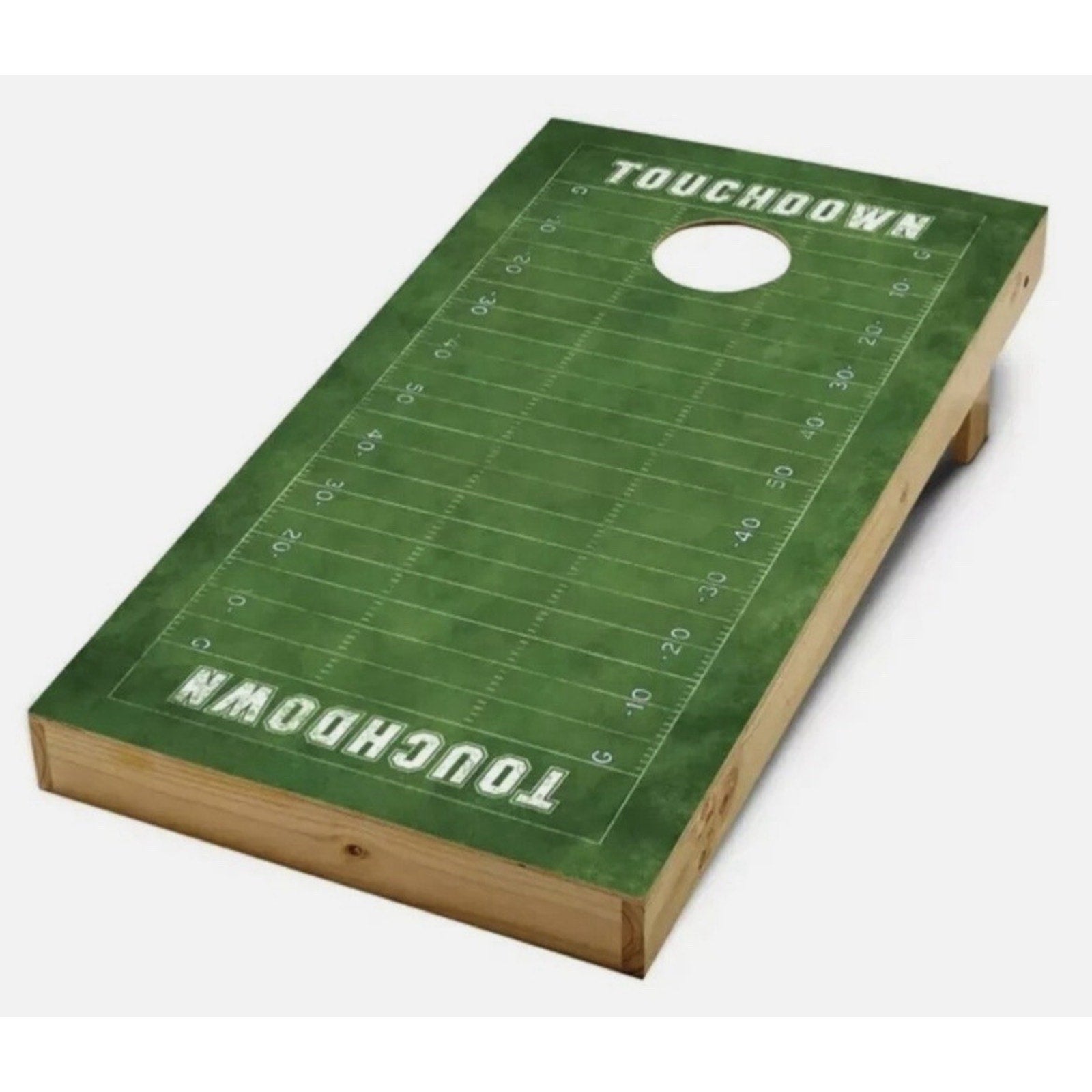 Cornhole Decals Football Field Adhesive Backing ~ Rec League 2X4 Skins (2 Decal)