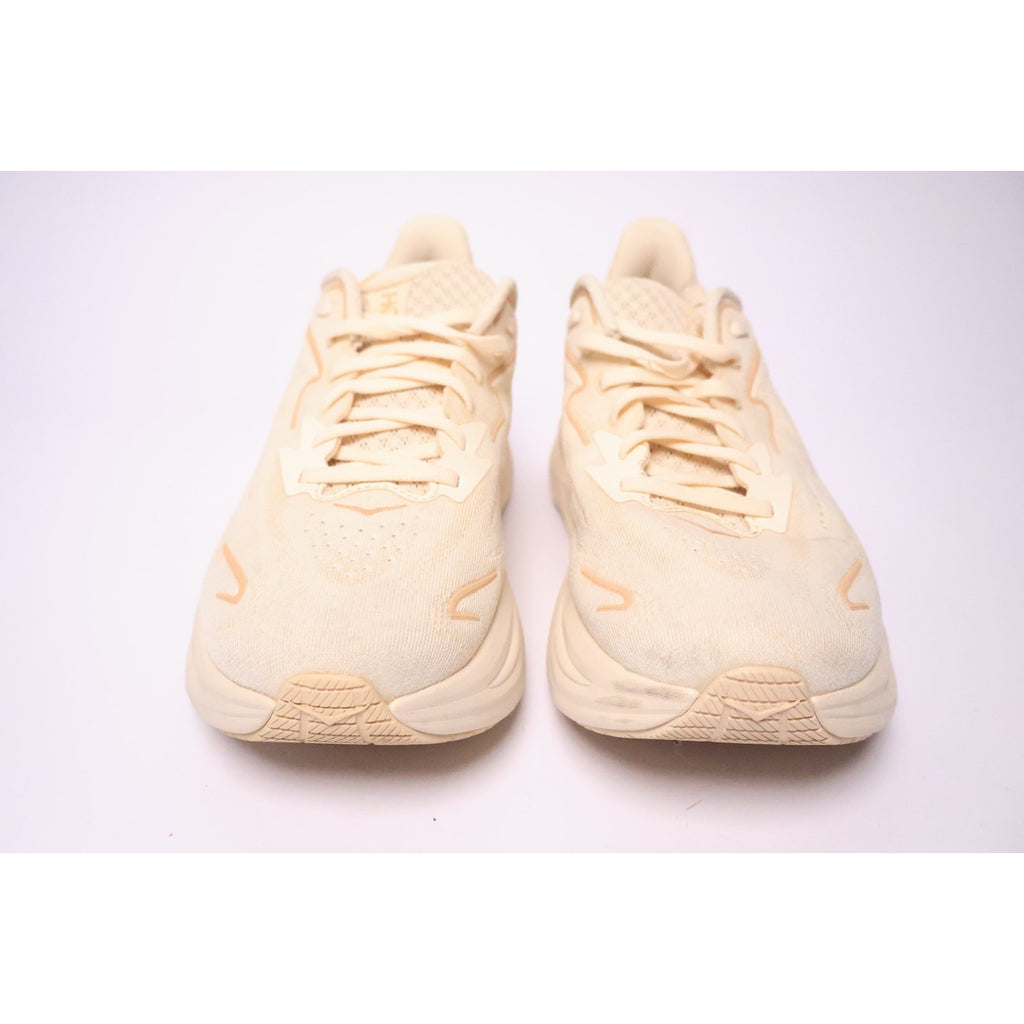 HOKA ONE ONE Clifton 10 Women’s Running Shoes Vanilla Birch Beige 10B READ #175