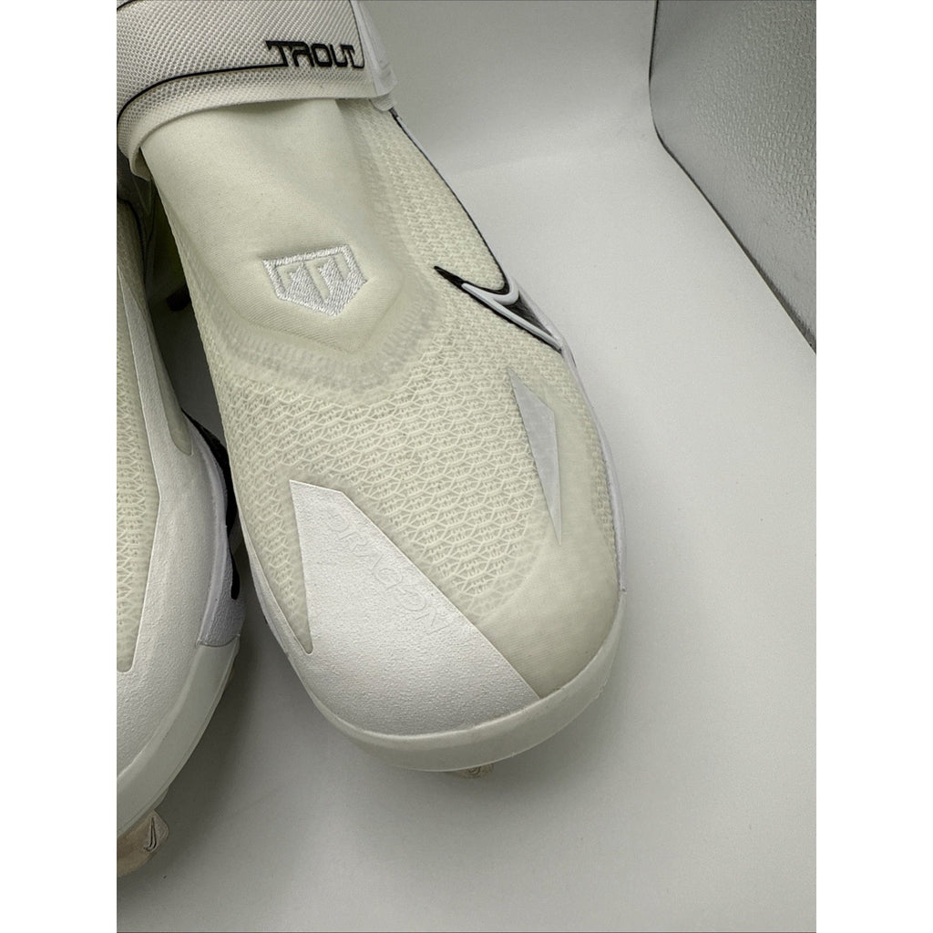 Nike Force Zoom Trout 8 Elite Metal Baseball Cleats Mens 13 White Volt Lace Up