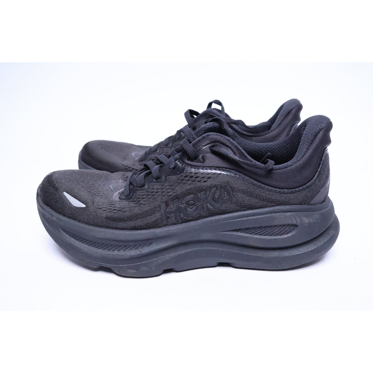 Hoka One One Bondi 9 Women's US Size 7 B Black Running Shoes 1162012-BBLC #302