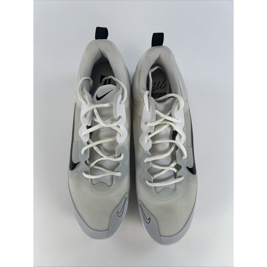Nike Force Zoom Trout 9 Baseball Cleat - Size: 14 - FB2907 100 - White - NEW !