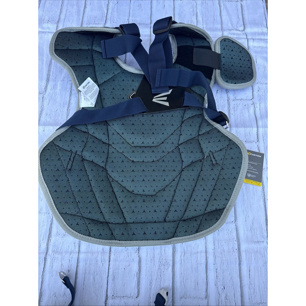 Easton Gametime Elite III Intermediate Catcher Gear Set 3pc Navy/Gray Padded #C1