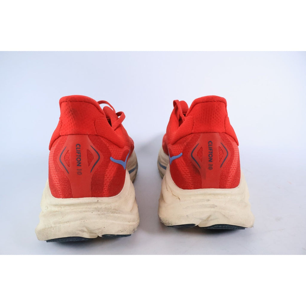 Hoka Clifton 10 Men's Size 13 Red White Athletic Running Shoes #305