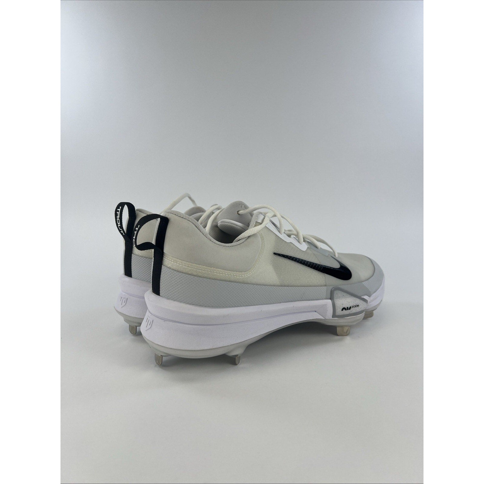 Nike Force Zoom Trout 9 Baseball Cleat - Size: 14 - FB2907 100 - White - NEW !