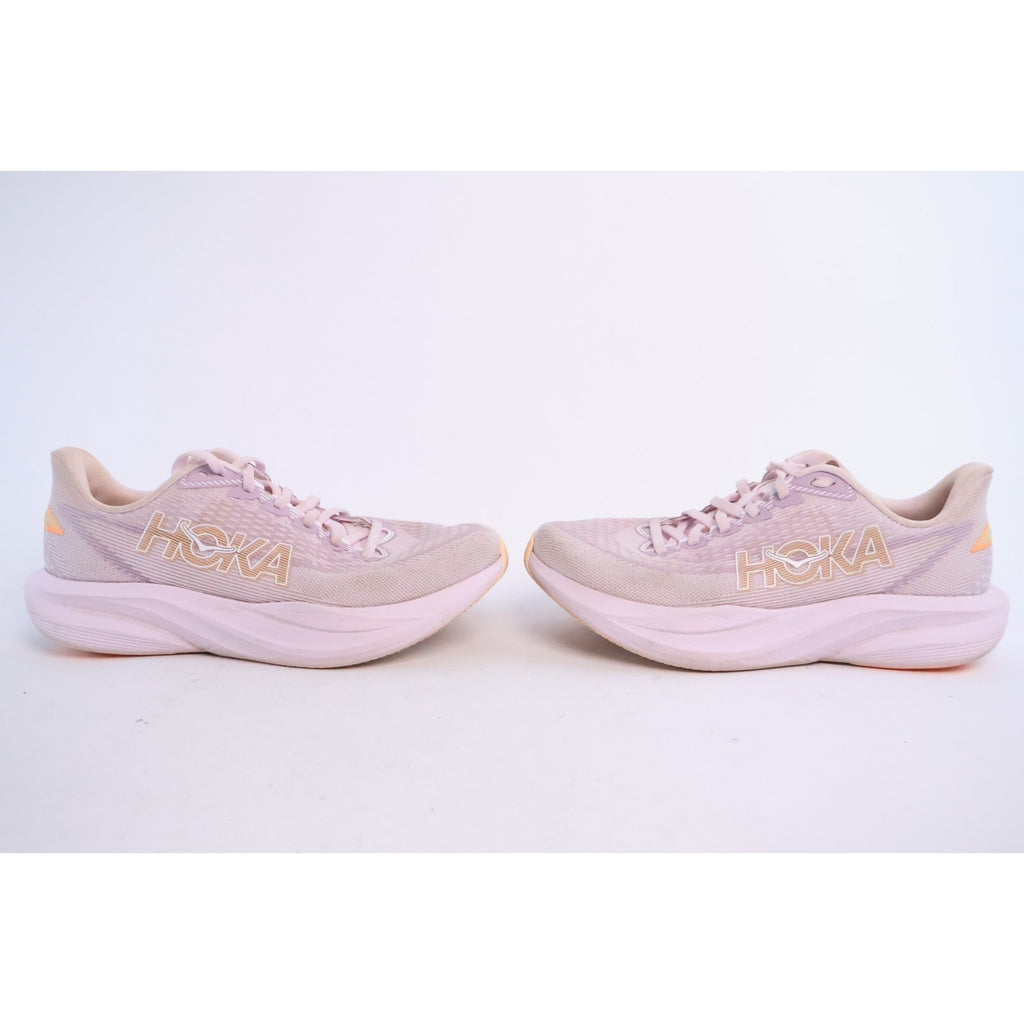 Hoka One One Mach 7 Running Shoes Lilac Cream/Tangerine Glow Women's 9B #88