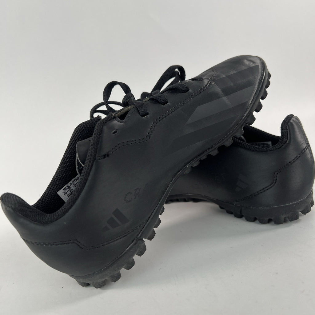 Adidas X Crazyfast.4 TF Soccer Cleats Youth US 3 Black Athletic Lace Up IE4084