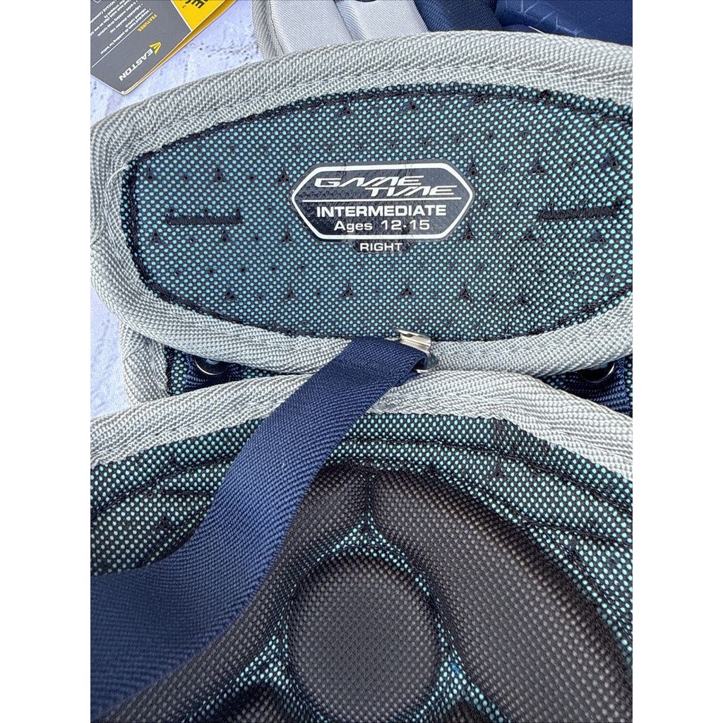 Easton Gametime Elite III Intermediate Catcher Gear Set 3pc Navy/Gray Padded #C1