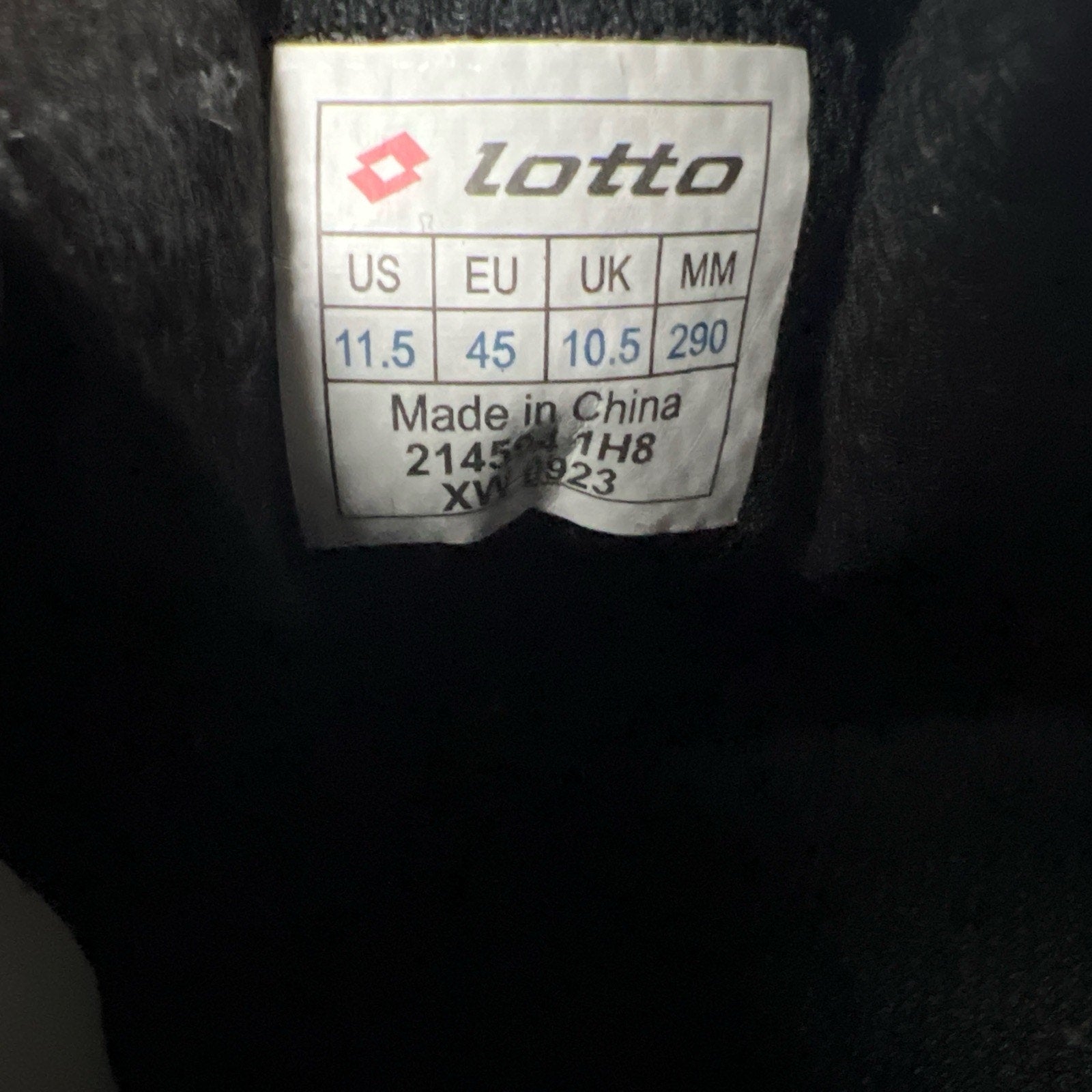 Lotto Maestro 700 IV FG Black Soccer Cleats - 214594 1H8 Size 11.5 NEW
