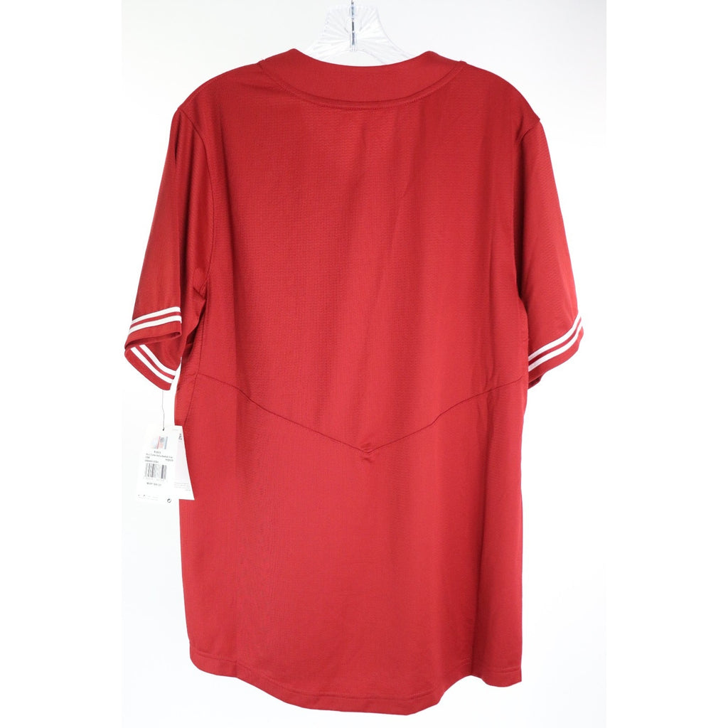Stanford Cardinal Jersey Men's Large Nike Red Replica 2 Button Baseball $80 NWT