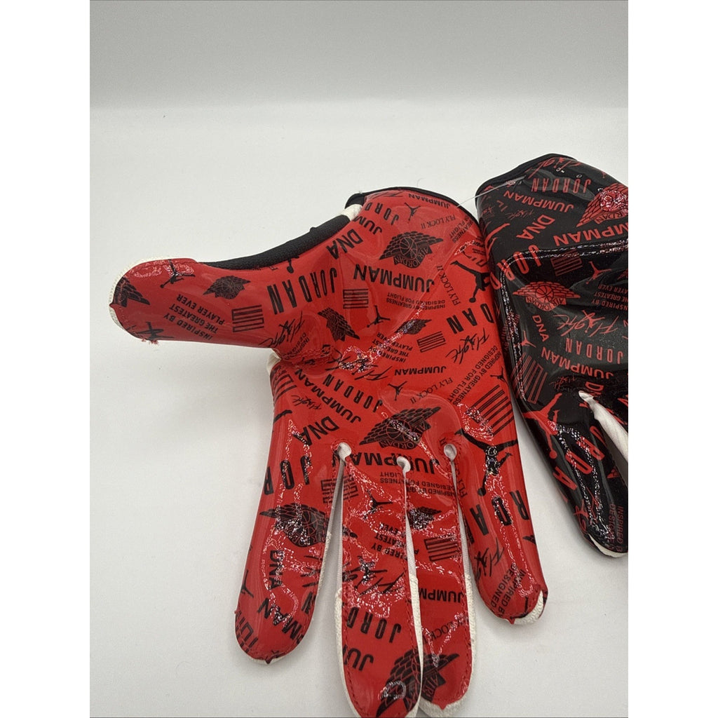 Nike Men's Jordan Fly Lock 2.0 Football Gloves, Red/ Black, Adult XLarge, NEW!!