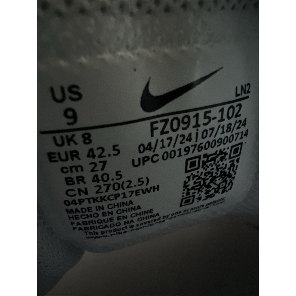 Nike Force Trout 9 Pro MCS Baseball Cleats FZ-0915-102 White Size 9 NEW