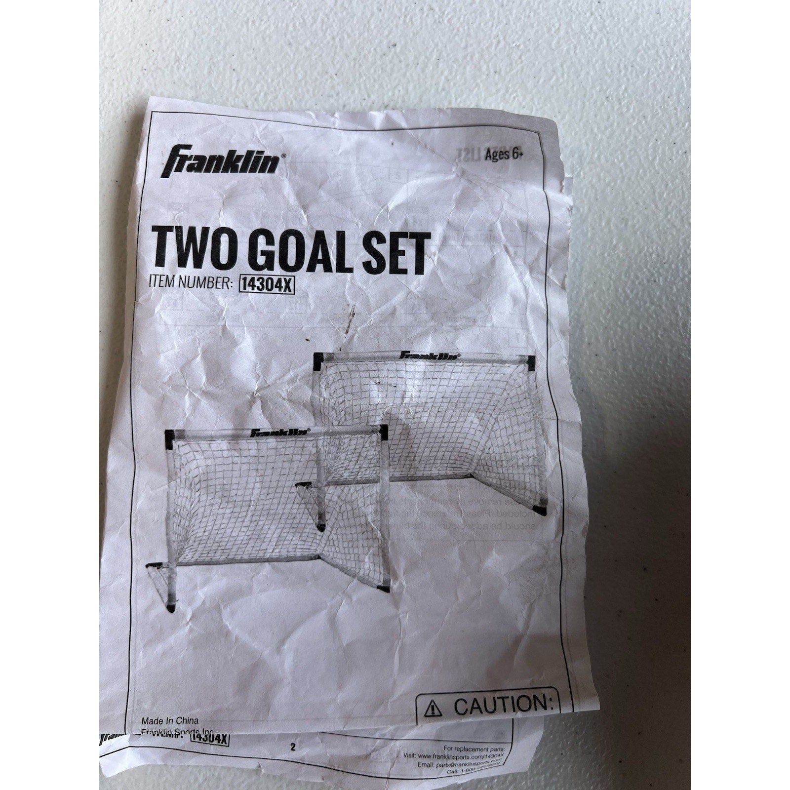 Franklin Sports Kids Soccer Goal Set - (2) Portable Youth Nets - 54" x 36" Read