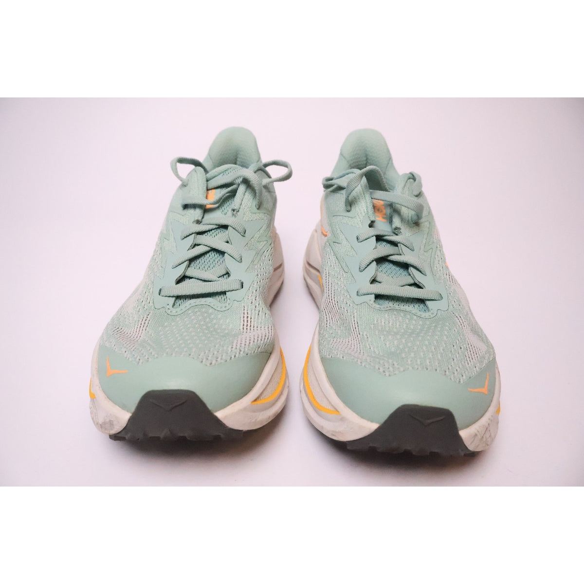 HOKA Challenger 8 Womens US 8.5 B Trail Running Shoes Jade Cosmic Grey #166